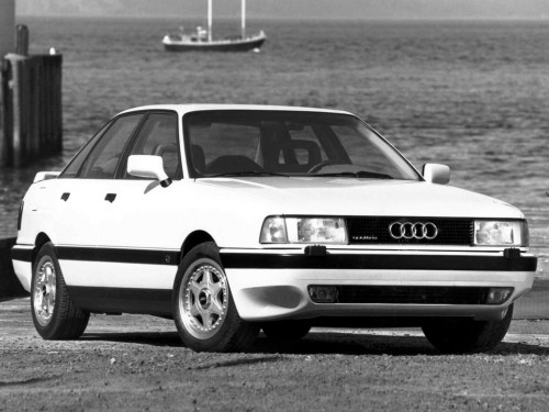 Характеристики автомобиля Audi 90 2.3E MT (06.1988 - 10.1991): фото, вместимость, скорость, двигатель, топливо, масса, отзывы