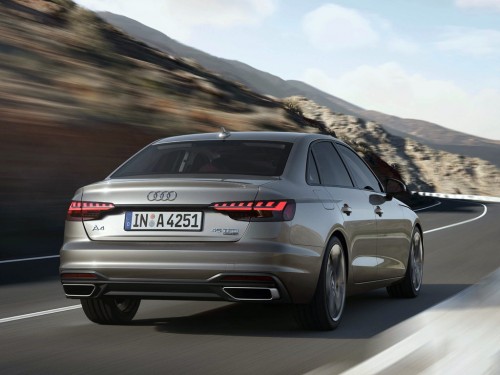 Характеристики автомобиля Audi A4 2.0 35 TFSI S tronic Design (10.2020 - 12.2022): фото, вместимость, скорость, двигатель, топливо, масса, отзывы