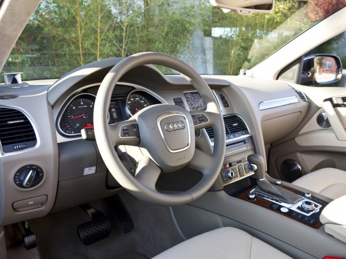 Характеристики автомобиля Audi Q7 3.0 TFSI quattro tiptronic Premium Plus (04.2010 - 11.2015): фото, вместимость, скорость, двигатель, топливо, масса, отзывы