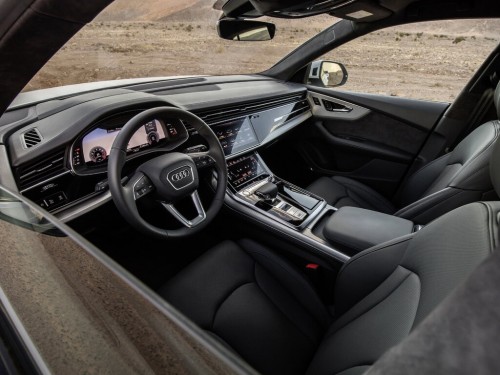 Характеристики автомобиля Audi Q8 3.0 45 TDI quattro tiptronic Design (04.2019 - 12.2022): фото, вместимость, скорость, двигатель, топливо, масса, отзывы