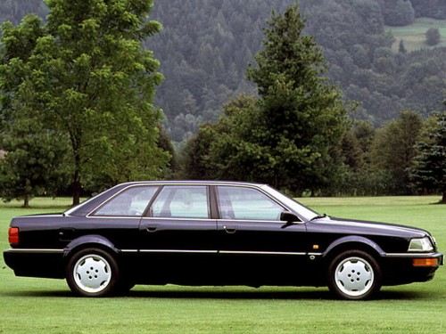 Характеристики автомобиля Audi V8 4.2 quattro MT6 (08.1991 - 08.1994): фото, вместимость, скорость, двигатель, топливо, масса, отзывы