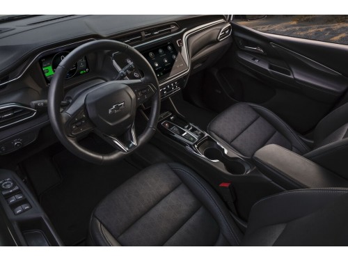 Характеристики автомобиля Chevrolet Bolt 60 kWt EV 2LT (05.2021 - н.в.): фото, вместимость, скорость, двигатель, топливо, масса, отзывы