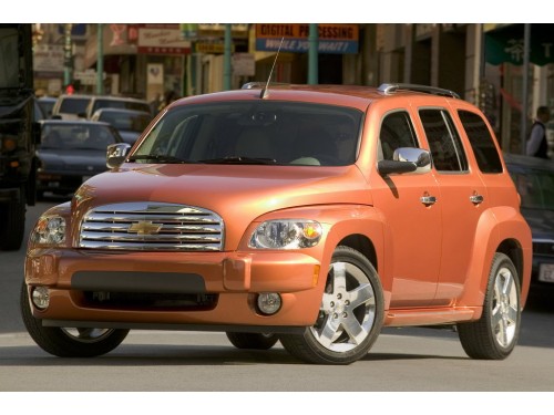 Характеристики автомобиля Chevrolet HHR 2.4 AT 1LT (06.2007 - 05.2008): фото, вместимость, скорость, двигатель, топливо, масса, отзывы