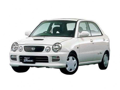 Характеристики автомобиля Daihatsu Opti 660 Aero down Beex (03.2000 - 09.2000): фото, вместимость, скорость, двигатель, топливо, масса, отзывы