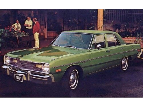 Характеристики автомобиля Dodge Dart 3.7 MT3 Dart Base (10.1974 - 09.1975): фото, вместимость, скорость, двигатель, топливо, масса, отзывы