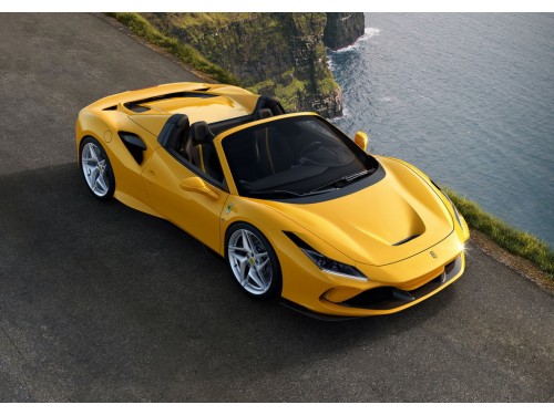 Характеристики автомобиля Ferrari F8 Spider 3.9 AMT (09.2019 - 12.2022): фото, вместимость, скорость, двигатель, топливо, масса, отзывы