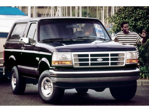 Характеристики автомобиля Ford Bronco 5.8 EFi AT Bronco XLT 'Nite' (10.1991 - 09.1992): фото, вместимость, скорость, двигатель, топливо, масса, отзывы
