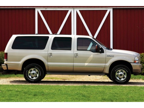 Характеристики автомобиля Ford Excursion 5.4 AT XLT Premium (08.2001 - 07.2002): фото, вместимость, скорость, двигатель, топливо, масса, отзывы