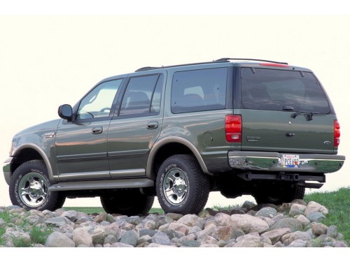 Характеристики автомобиля Ford Expedition 4.6 AT 4WD XLT (12.1998 - 02.2001): фото, вместимость, скорость, двигатель, топливо, масса, отзывы