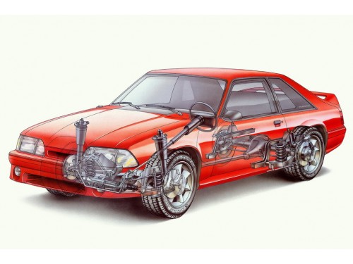 Характеристики автомобиля Ford Mustang 2.3 MT Mustang LX 3-door (08.1990 - 09.1993): фото, вместимость, скорость, двигатель, топливо, масса, отзывы