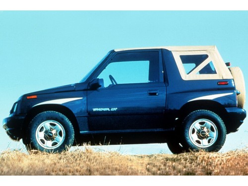 Характеристики автомобиля Geo Tracker 1.6 AT 4WD LSi (06.1989 - 03.1994): фото, вместимость, скорость, двигатель, топливо, масса, отзывы