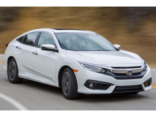 Характеристики автомобиля Honda Civic 1.5T LL-CVT Touring (09.2015 - 09.2018): фото, вместимость, скорость, двигатель, топливо, масса, отзывы