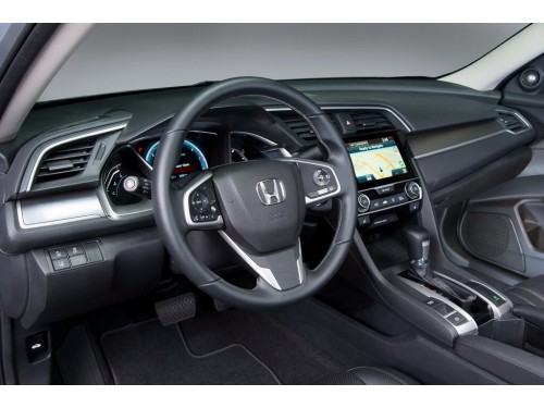 Характеристики автомобиля Honda Civic 1.5T LL-CVT Touring (09.2015 - 09.2018): фото, вместимость, скорость, двигатель, топливо, масса, отзывы
