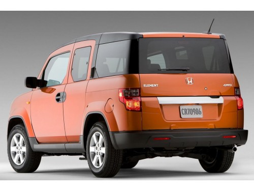 Характеристики автомобиля Honda Element 2.4 4WD AT EX (08.2008 - 04.2011): фото, вместимость, скорость, двигатель, топливо, масса, отзывы