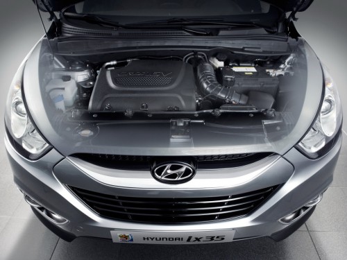 Характеристики автомобиля Hyundai ix35 2.0 CRDi AT 4WD Comfort (08.2009 - 08.2012): фото, вместимость, скорость, двигатель, топливо, масса, отзывы