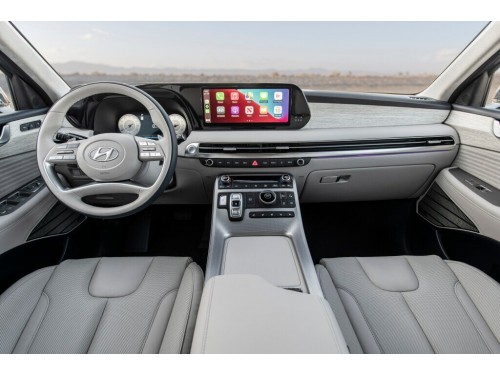 Характеристики автомобиля Hyundai Palisade 2.2 CRDI AT 2WD Exclusive 8 seats (04.2022 - н.в.): фото, вместимость, скорость, двигатель, топливо, масса, отзывы