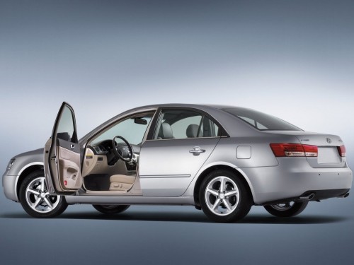 Характеристики автомобиля Hyundai Sonata 2.0 AT Elegance Special Standard (09.2004 - 10.2007): фото, вместимость, скорость, двигатель, топливо, масса, отзывы