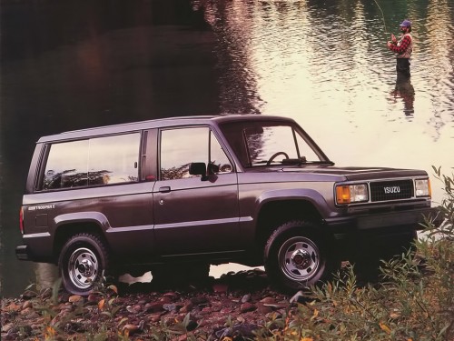Характеристики автомобиля Isuzu Trooper 2.3 MT DLX (01.1987 - 12.1991): фото, вместимость, скорость, двигатель, топливо, масса, отзывы