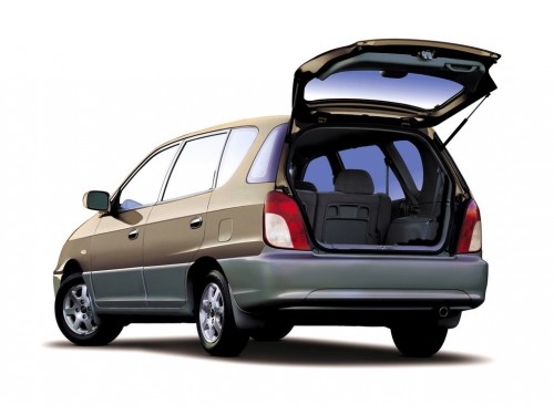 Характеристики автомобиля Kia Carens 1.8 MT LS (03.1999 - 04.2002): фото, вместимость, скорость, двигатель, топливо, масса, отзывы