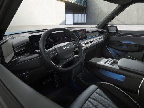 Характеристики автомобиля Kia EV9 99.8kWh 2WD Earth 6 seats (06.2023 - н.в.): фото, вместимость, скорость, двигатель, топливо, масса, отзывы