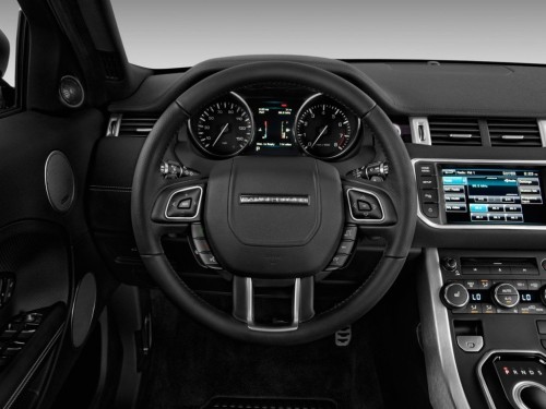 Характеристики автомобиля Land Rover Range Rover Evoque 2.0 Si AT British Edition Monochrome 5dr. (02.2015 - 09.2015): фото, вместимость, скорость, двигатель, топливо, масса, отзывы