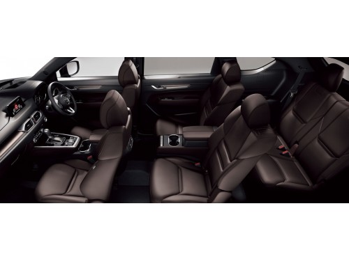 Характеристики автомобиля Mazda CX-8 2.5 25S L Package 7 seat (12.2018 - 10.2019): фото, вместимость, скорость, двигатель, топливо, масса, отзывы