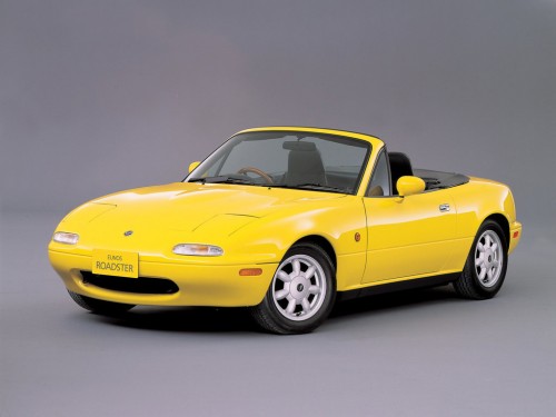 Характеристики автомобиля Mazda Eunos Roadster 1.6 M2 1002 (02.1993 - 12.1993): фото, вместимость, скорость, двигатель, топливо, масса, отзывы