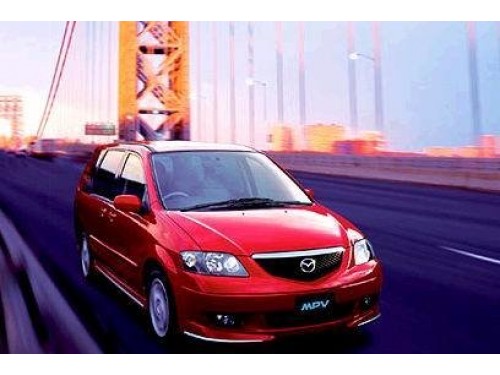 Характеристики автомобиля Mazda MPV 2.3 sports F (08.2002 - 09.2003): фото, вместимость, скорость, двигатель, топливо, масса, отзывы
