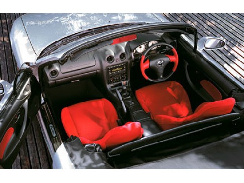 Характеристики автомобиля Mazda Roadster 1.6 SP (07.2002 - 08.2003): фото, вместимость, скорость, двигатель, топливо, масса, отзывы