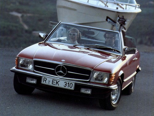 Характеристики автомобиля Mercedes-Benz SL-Class 280 SL MT (02.1976 - 03.1978): фото, вместимость, скорость, двигатель, топливо, масса, отзывы