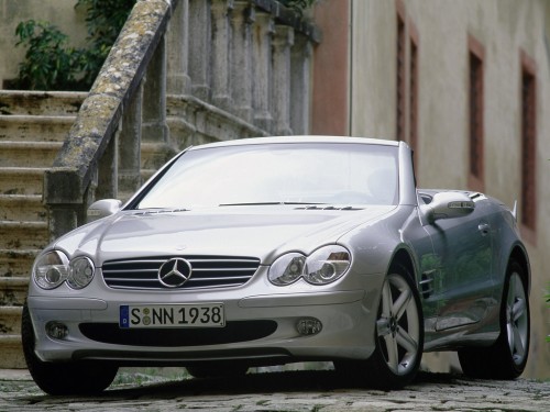 Характеристики автомобиля Mercedes-Benz SL-Class SL 55 AMG AT (10.2001 - 03.2003): фото, вместимость, скорость, двигатель, топливо, масса, отзывы