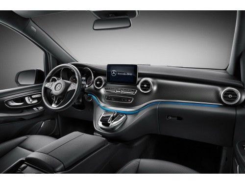 Характеристики автомобиля Mercedes-Benz V-Class V 260L Premium Extended Edition (07.2018 - 04.2019): фото, вместимость, скорость, двигатель, топливо, масса, отзывы