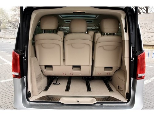 Характеристики автомобиля Mercedes-Benz V-Class V 260L Premium Extended Edition (07.2018 - 04.2019): фото, вместимость, скорость, двигатель, топливо, масса, отзывы