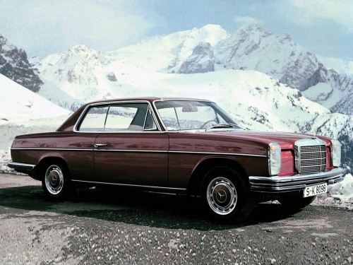 Характеристики автомобиля Mercedes-Benz W114 2.7 MT5 280 CE (05.1972 - 08.1973): фото, вместимость, скорость, двигатель, топливо, масса, отзывы