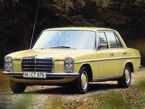 Характеристики автомобиля Mercedes-Benz W115 2.0D MT 200 D (09.1973 - 12.1976): фото, вместимость, скорость, двигатель, топливо, масса, отзывы