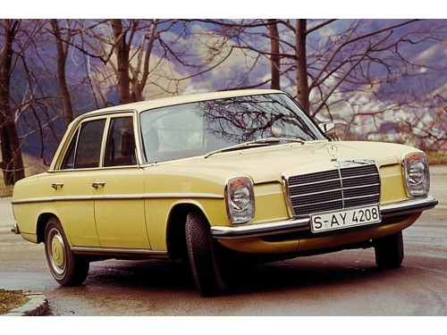 Характеристики автомобиля Mercedes-Benz W115 2.0D MT 200 D (09.1973 - 12.1976): фото, вместимость, скорость, двигатель, топливо, масса, отзывы