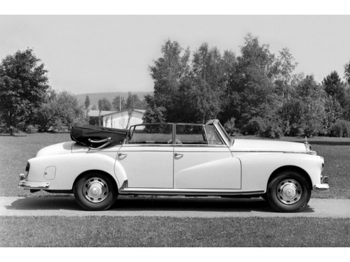 Характеристики автомобиля Mercedes-Benz W189 3.0 MT Cabriolet 300d (07.1958 - 02.1962): фото, вместимость, скорость, двигатель, топливо, масса, отзывы