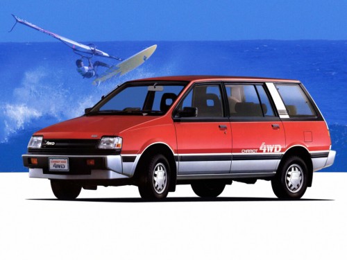 Характеристики автомобиля Mitsubishi Chariot 1.8 MR Turbo (07.1983 - 09.1988): фото, вместимость, скорость, двигатель, топливо, масса, отзывы