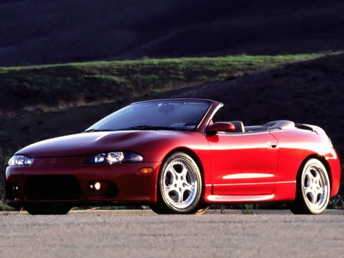 Характеристики автомобиля Mitsubishi Eclipse 2.0 Spyder (05.1997 - 08.1998): фото, вместимость, скорость, двигатель, топливо, масса, отзывы
