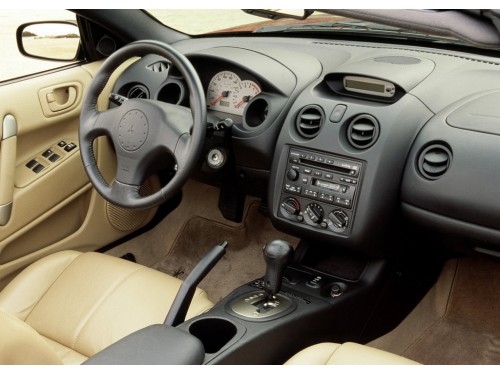 Характеристики автомобиля Mitsubishi Eclipse 2.4 MT GS (03.2000 - 02.2003): фото, вместимость, скорость, двигатель, топливо, масса, отзывы