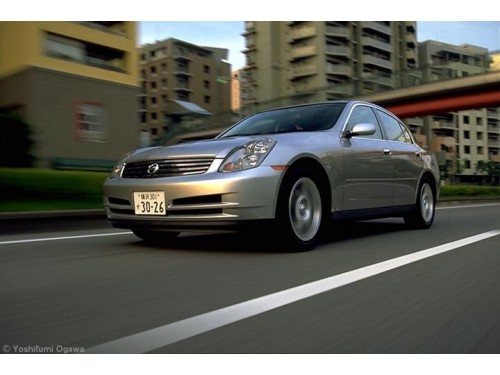 Характеристики автомобиля Nissan Skyline 2.5 250GT FOUR P collection (09.2001 - 12.2002): фото, вместимость, скорость, двигатель, топливо, масса, отзывы