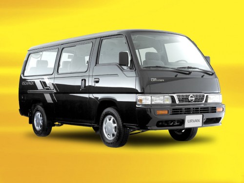 Характеристики автомобиля Nissan Urvan 2.5 D AT SWB Минивэн (9 мест) (09.1986 - 03.2001): фото, вместимость, скорость, двигатель, топливо, масса, отзывы