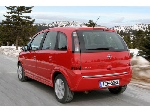 Характеристики автомобиля Opel Meriva 1.3 CDTI MT Catch me (04.2007 - 10.2007): фото, вместимость, скорость, двигатель, топливо, масса, отзывы