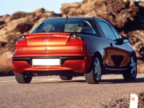 Характеристики автомобиля Opel Tigra 1.4I MT Sport (08.1999 - 09.2000): фото, вместимость, скорость, двигатель, топливо, масса, отзывы