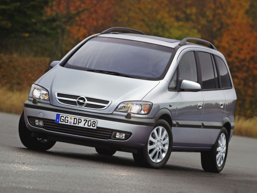Характеристики автомобиля Opel Zafira 1.8 MT Comfort (03.2003 - 01.2006): фото, вместимость, скорость, двигатель, топливо, масса, отзывы