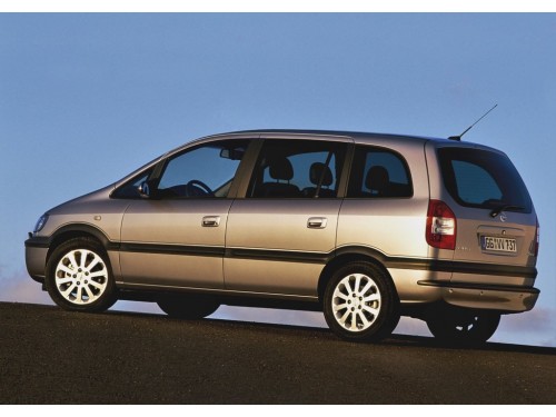 Характеристики автомобиля Opel Zafira 1.6 MT Executive (03.2003 - 05.2004): фото, вместимость, скорость, двигатель, топливо, масса, отзывы