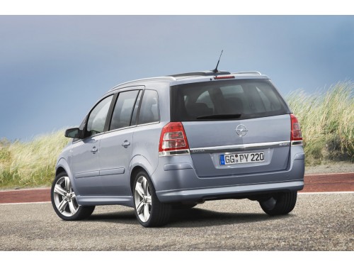 Характеристики автомобиля Opel Zafira 1.6 CNG MT (02.2008 - 03.2009): фото, вместимость, скорость, двигатель, топливо, масса, отзывы