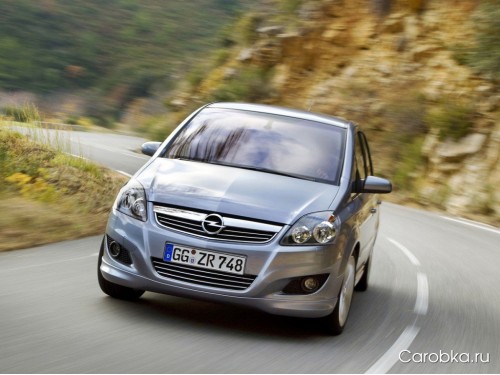 Характеристики автомобиля Opel Zafira 1.8 Easytronic Enjoy (02.2008 - 11.2011): фото, вместимость, скорость, двигатель, топливо, масса, отзывы