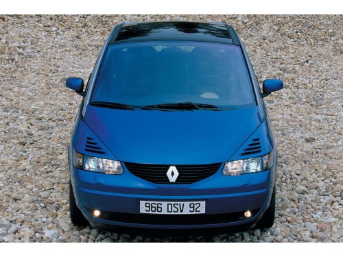 Характеристики автомобиля Renault Avantime 2.2 dCi MT Expression (11.2001 - 02.2003): фото, вместимость, скорость, двигатель, топливо, масса, отзывы