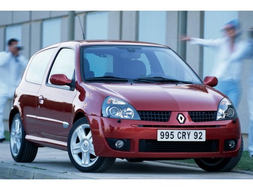 Характеристики автомобиля Renault Clio 1.4 16V AT Billabong (06.2001 - 08.2004): фото, вместимость, скорость, двигатель, топливо, масса, отзывы